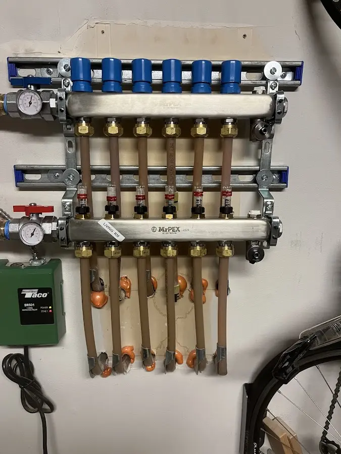 Plumber performing Gas Line Installation at a residential property in Star